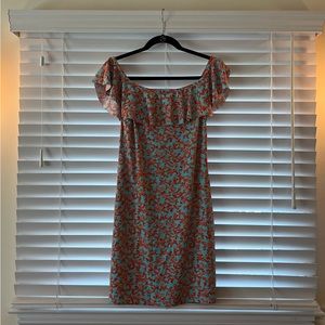 Tommy Bahama Off the Shoulder Ruffle Dress, EUC, Size Small